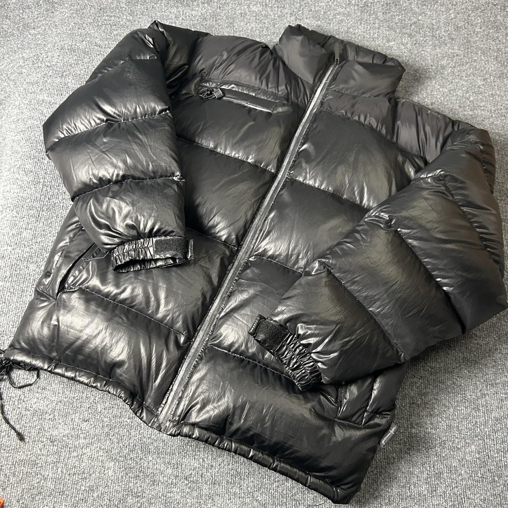 Vintage FUBU Jacket Mens Large Black Down Puffer Platinum FUBU 19107 Hip Hop 90s